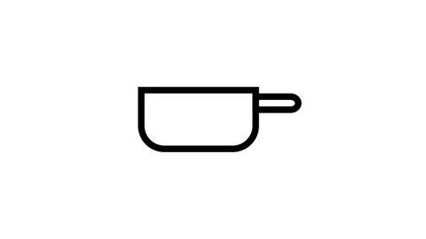 A frying pan containing a spoon, positioned on a flat surface, ready for co.. Stock Footage 334853101