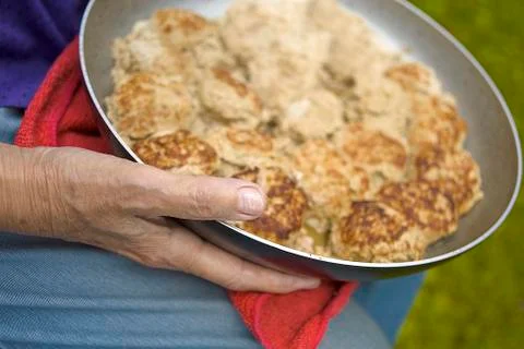 Frying Pan With Cutlets Photos