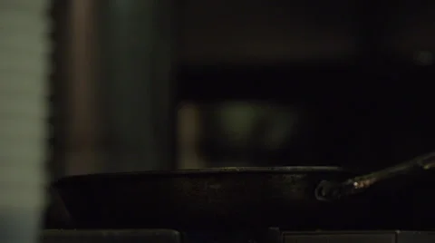 Frying Pan Fire HD Video Vídeo Stock 24632855