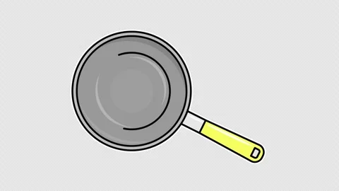 Frying pan Vídeo Stock 335490202