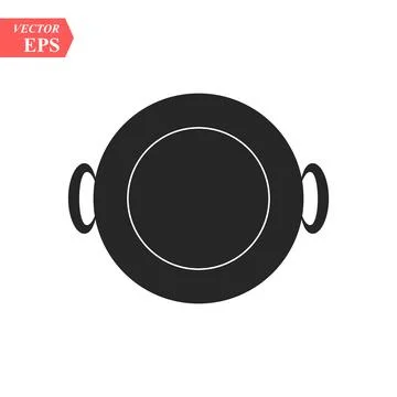 Frying pan icon. Vector concept illustration for design. eps10 Stock Illustration