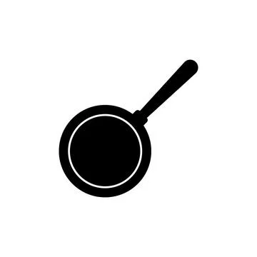 Frying pan icon vector Stock Illustration