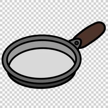 Frying pan Illustrazione stock