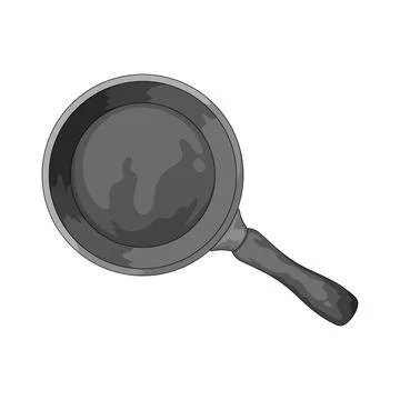 Frying pan illustration Stock Illustration