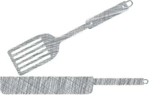 Frying pan illustration, kitchen utensils Stock Illustration