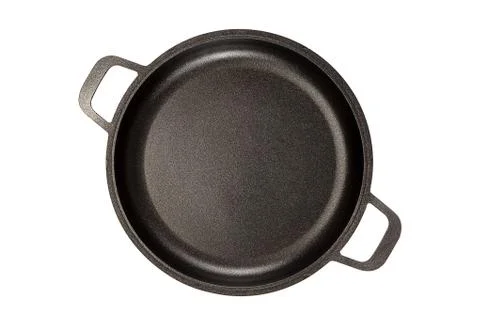 Frying pan isolated on white background Stock Photos