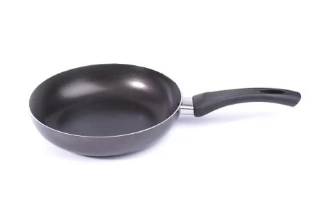 Frying pan isolated on white background Stock Photos