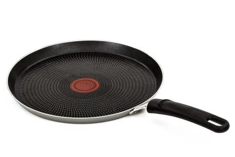 Frying pan, isolated on white background, with clipping path Stock Photos