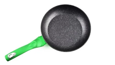 Frying pan isolated on white background Stock Photos