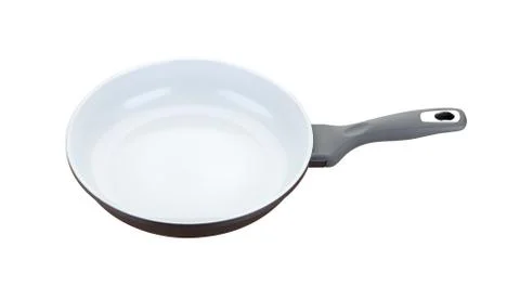 Frying pan isolated on white background Stock Photos