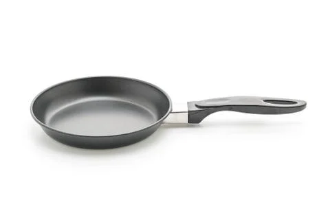 Frying pan isolated on white Stock Photos