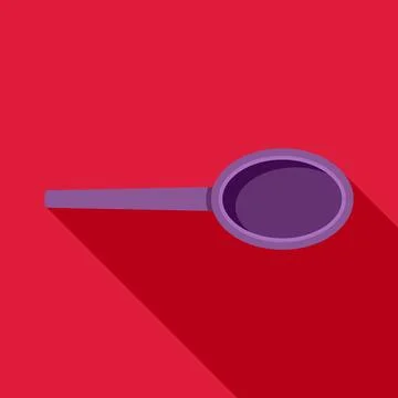 Frying pan kitchen cooking utensil flat design icon Stock Illustration