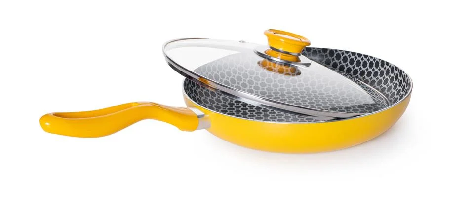 Frying pan with lid Stock Photos