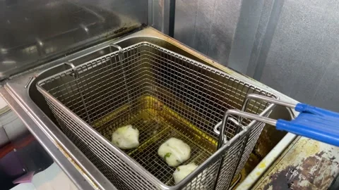 Frying In A Pan Of Oil. Stock Footage 230938352