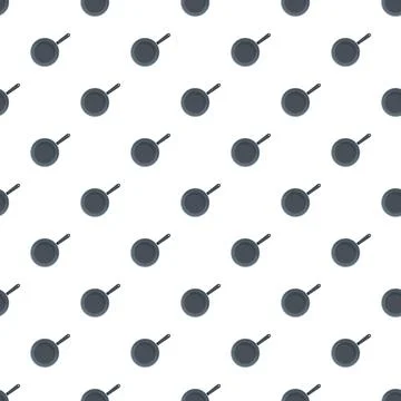 Frying pan pattern creating a cooking background design Stock Illustration