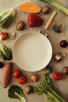 Frying pan Stock Photos