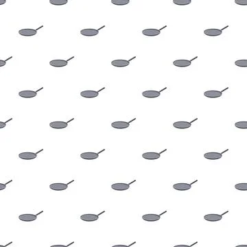 Frying pan seamless pattern for cooking designs Stock Illustration