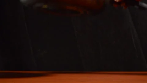 A frying pan on a table Stock Footage 276594452