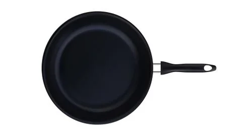 Frying Pan Teflon Kitchenware Top View Vector Illustrazione stock