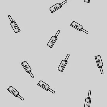 Frying pan titanium ultralight vector seamless pattern 스톡 일러스트