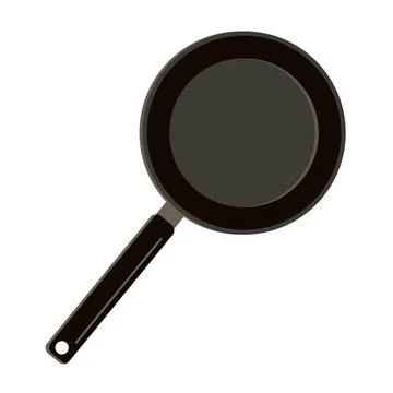 Frying pan top view Stock-Illustration