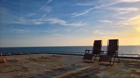 Frying Pan Tower Sunset Foto stock