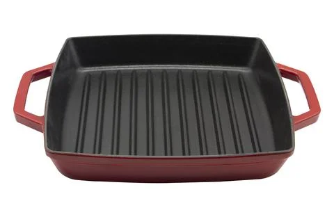 Frying pan on white background Stock Photos