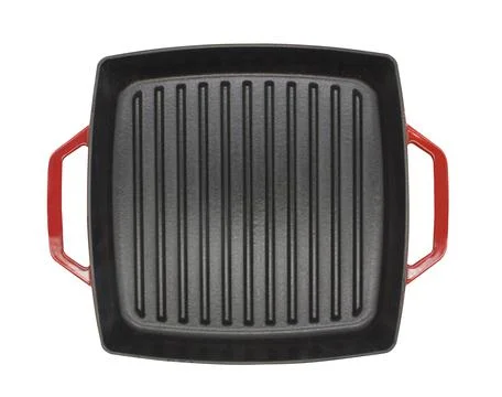 Frying pan on white background Stock Photos