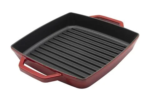 Frying pan on white background Stock Photos