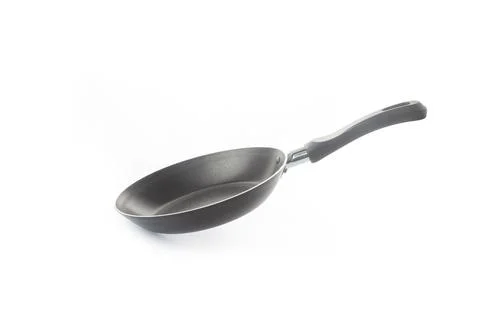 Frying pan on white background Stock Photos