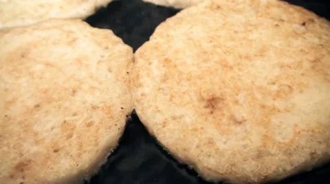 Frying pancakes Stock Footage 42743303