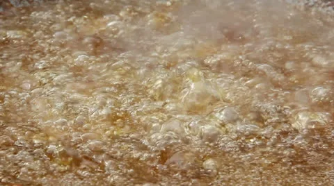 Frying pork Stock Footage 25919986