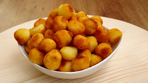 Frying potato croquette Stock Footage 34643033