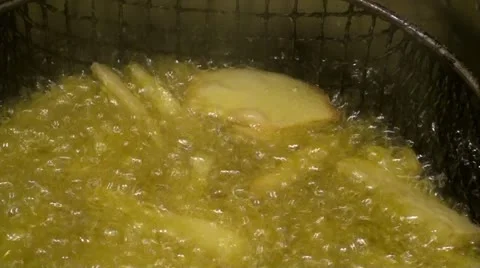 Frying Potatoes - close up (2) Stockbeeldmateriaal 22340709