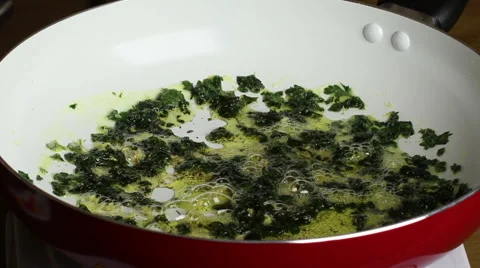 Frying prawn. Stock Footage 55709981