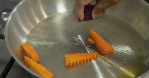 Frying Saute vegetables Stock Footage 287968438