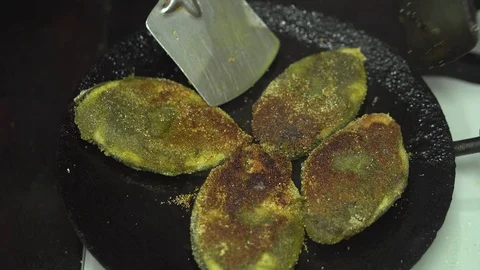 Frying Seer Fish Part 3 4K Video stock 119633622