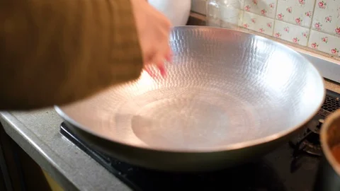 Frying Slices of Red Beef Meats Stock Footage 103757899