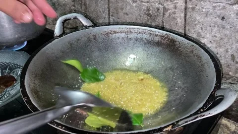 Frying spices Stock Footage 303560452