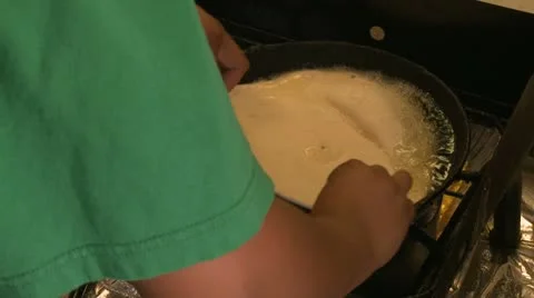Frying tortilla 2 HD Stock Footage 10608052