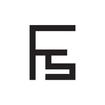Fs initial letter vector logo icon Stock Illustration
