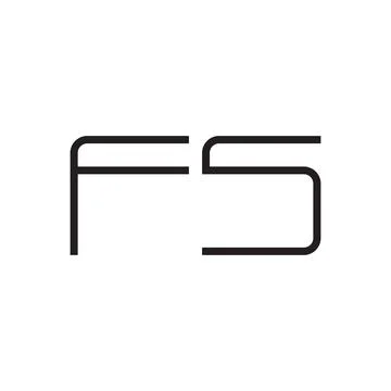 Fs initial letter vector logo icon Illustrazione stock