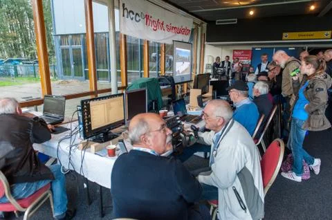 FSWeekend Flightsimulation exhibit 2013 Stock Photos