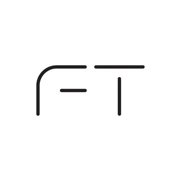 Ft initial letter vector logo icon Stock Illustration
