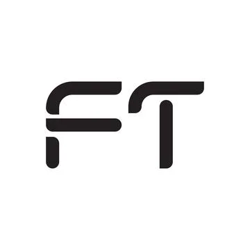 Ft initial letter vector logo icon Stock-Illustration