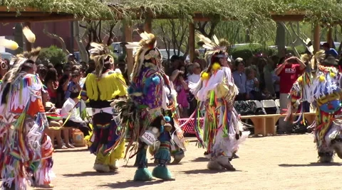 Ft Mcdowell, AZ,USA -  April 5, 2014:  Pow Wow . Stock Footage 48011928