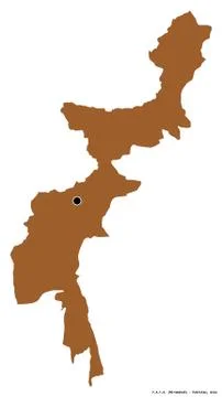 F.A.T.A., territory of Pakistan, on white. Pattern Stock Illustration