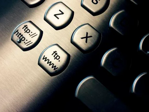 Ftp and web keys Foto stock