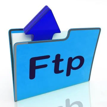 Ftp file represents transfer files and binder Иллюстрация