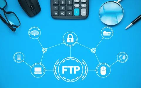 FTP. File Transfer Protocol. Internet. Technology Stock Photos